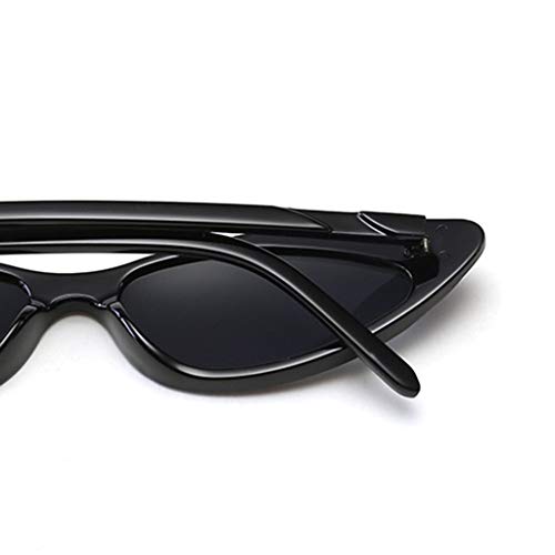 None Brand - Gafas de sol para mujer con montura pequeña, diseño de ojos de gato, tricolor, 5, 5