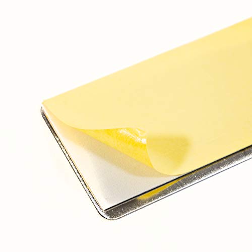 Normaluz RD707008 - Señal Adhesiva Rectangular Aseos Unisex Acero inoxidable Adhesivo 0,8 mm 5x20 cm