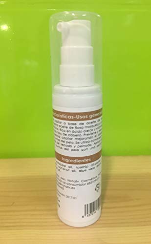 Notaliv Cosmética Natural Aceite capilar rosa mosqueta/ricino - 60 ml