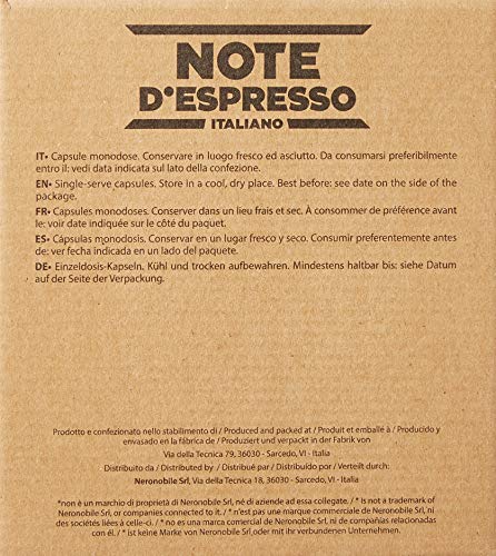 Note D'Espresso - Cápsulas de manzanilla con miel y naranja, 6 g (caja de 100 unidades) Exclusivamente Compatible con cafeteras Nespresso*