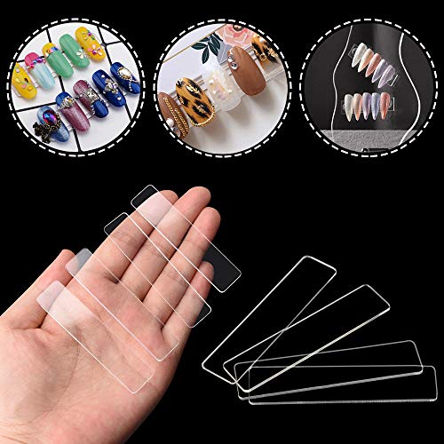 Noverlife - Soporte de exhibición de 200 piezas de uñas transparentes para uñas postizas de acrílico, soporte para práctica de uñas para salón de uñas, decoración de uñas para mujeres