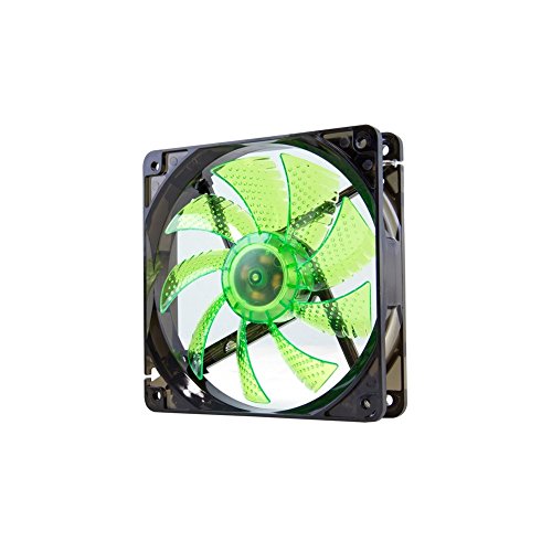 Nox Coolfan 120 - NXCFAN120LG - Ventilador para Caja PC, 12 cm, LED Verde