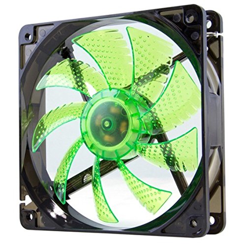 Nox Coolfan 120 - NXCFAN120LG - Ventilador para Caja PC, 12 cm, LED Verde