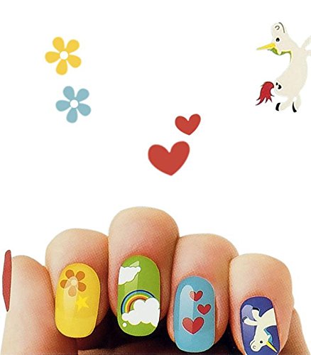 NPW Paquete de 78 Pegatinas de Unicornio para Uñas - 6 Paquetes de 90 gr - Total: 540 gr