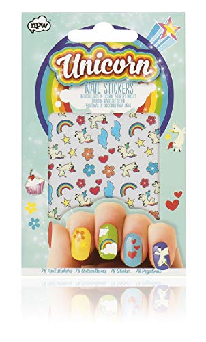 NPW Paquete de 78 Pegatinas de Unicornio para Uñas - 6 Paquetes de 90 gr - Total: 540 gr