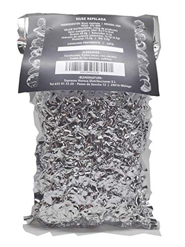 Nueces Peladas Naturales Crudas y Mondadas 500gr - Frutos Secos Saludables Alto contenido Omega 3 - Envase al vacío más Sabrosas más Sabor - Excelente Calidad y Tamaño - Procedencia California.