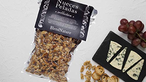 Nueces Peladas Naturales Crudas y Mondadas 500gr - Frutos Secos Saludables Alto contenido Omega 3 - Envase al vacío más Sabrosas más Sabor - Excelente Calidad y Tamaño - Procedencia California.