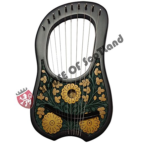 Nueva Lira (Arpa cadena de 10 metal instrumentos Shesham madera/Lyra Arpa/LIRA (Harpe/caso