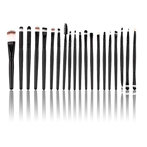Nuevo 20 piezas Maquillaje profesional Belleza Cosmética Rubor Kits de pinceles negros Fundación, Cepillo de maquillaje en polvo Envío gratis-Clarinete negro -clarinet