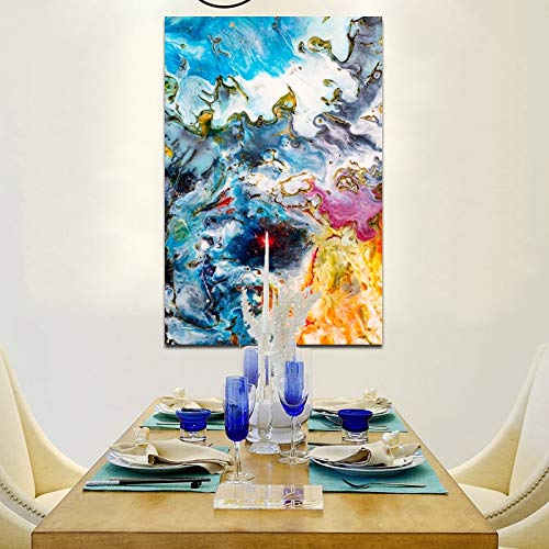 Nuevo Tipo de póster de Arte Abstracto e impresión Mural Lienzo Pintura Abstracta Pintura Colorida Imagen para Sala de Estar decoración del hogar sin Marco 40x60 cm