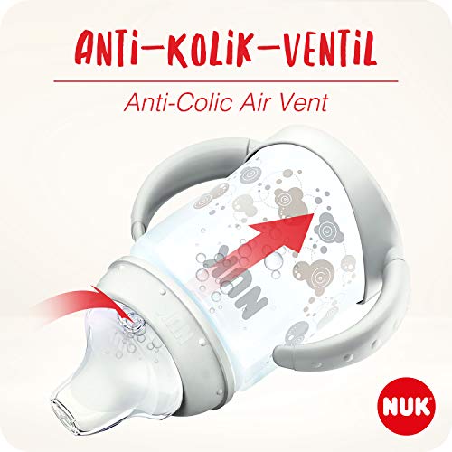 Nuk First Choice - Botella para beber con boquilla de silicona Blanco