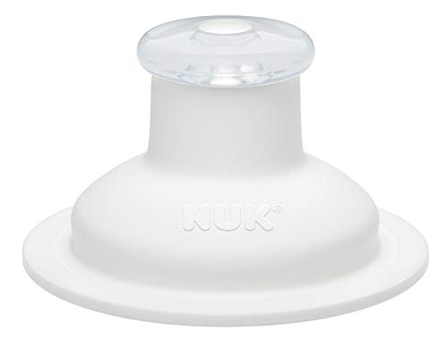 NUK Junior Cup taza aprendizaje, boquilla retráctil con clip y tapa protectora, sin-BPA, 300 ml, rosa