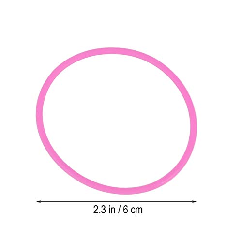 NUOBESTY collares luminosos de fiesta de neón anillo fluorescente duradero elegante y colorido anillo vítores accesorios pulseras brazaletes para concierto de fiesta que - 50 piezas