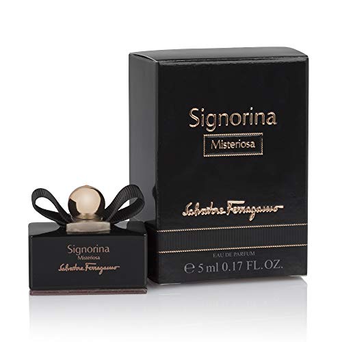 NUPTALIA Perfumes miniaturas Originales de Mujer como Detalles para Bodas Ferragamo Signorina Misteriosa Eau de Parfum 5 ml. para Regalar