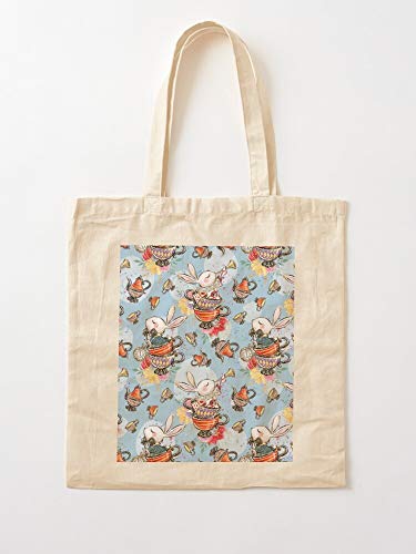 Nurse Wonderland Alice In Tote Cotton Very Bag | Bolsas de supermercado de lona Bolsas de mano con asas Bolsas de algodón duraderas