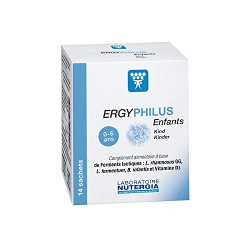 Nutergia - Ergyphilus NIÑOS - Complemento alimentario con fermentos lácticos - 3 x 14 Sobres