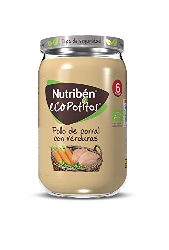 Nutribén® EcoPotitos® De Pollo De Corral Con Verduras Desde Los 6 Meses, 235 Gr.