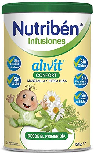 Nutribén Infusiones Alivit Confort Manzanilla y Hierba Luisa, 150 ml