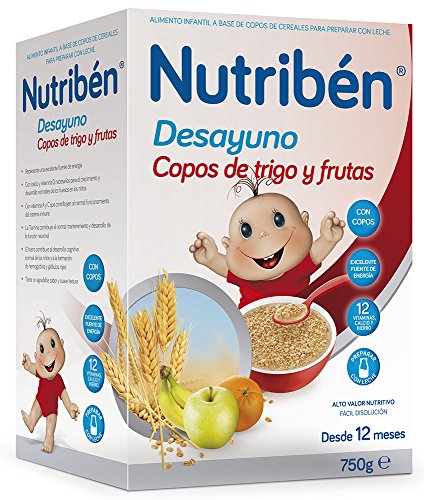Nutribén Papilla Desayuno Copos Trigo y Frutas - 130 gr