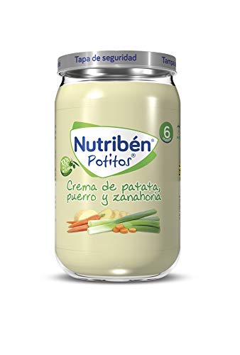 Nutribén Potitos De Crema De Patatas, Puerro Y Zanahoria, Desde Los 6 Meses, 235 g