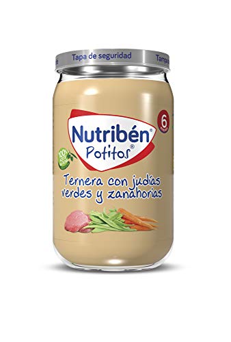 Nutribén Potitos De Ternera Con Judías Verdes Y Zanahoria Desde Los 6 Meses 235 g