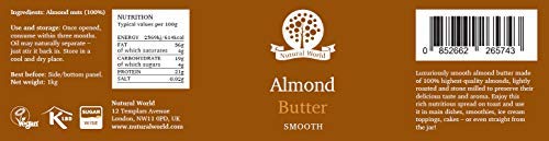 Nutural World - Mantequilla suave de almendra (1kg) - *** nuevo envase ***