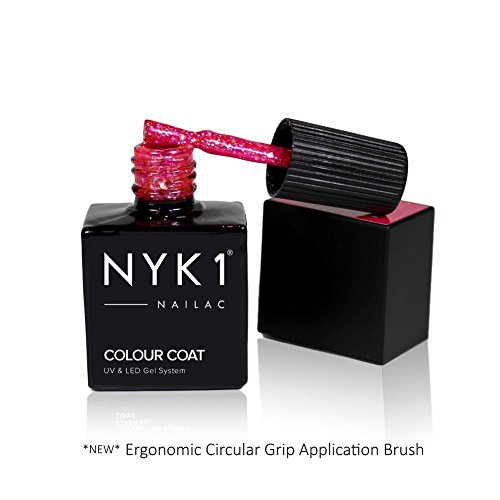 NYK1 Gel Esmalte Permanente Uñas | Esmalte de Uñas de Color en Gel para Secador de Lámpara Led o UV - Manicura Profesional y Brillo | Perfecto como Top Coat, Base y Nail Art Semipermanente Shellac