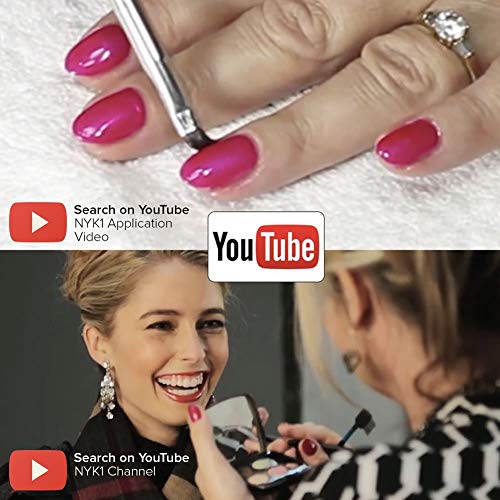 NYK1 Gel Esmalte Permanente Uñas | Esmalte de Uñas de Color en Gel para Secador de Lámpara Led o UV - Manicura Profesional y Brillo | Perfecto como Top Coat, Base y Nail Art Semipermanente Shellac