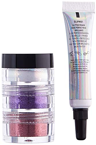 NYX Professional Makeup Glitter Kit 3 Face & Body Glitters and Primer-03