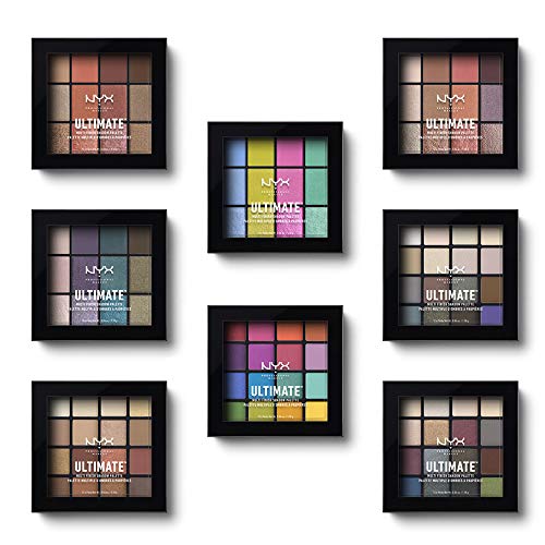 NYX PROFESSIONAL MAKEUP Paleta de sombras de ojos Ultimate Multi-Finish Shadow Palette Tono 7 Smoke Screen Color Multicolor