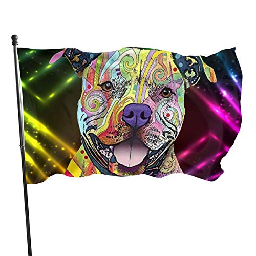 Oaqueen Banderas, Weather Resistant Color Dog A Garden Flag, Game Flag - 3 X 5 Ft