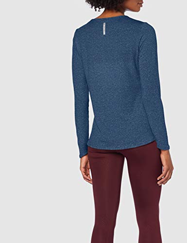 Odlo Lou - Camisa para Mujer, Mujer, 35070120613M, Blue Wing Teal Mélange, Medium