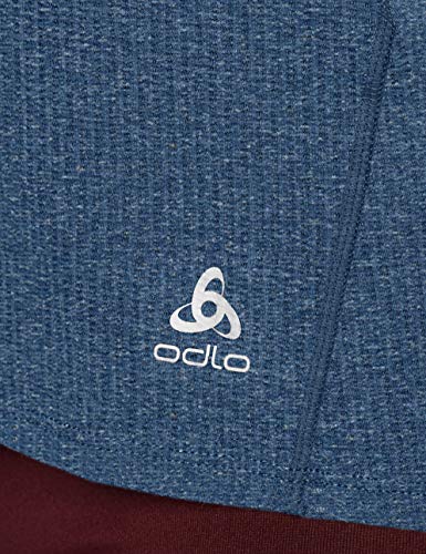 Odlo Lou - Camisa para Mujer, Mujer, 35070120613M, Blue Wing Teal Mélange, Medium