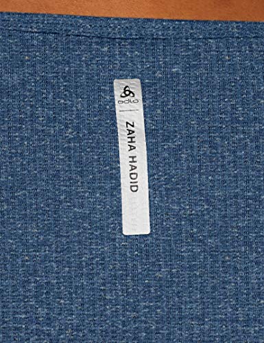 Odlo Lou - Camisa para Mujer, Mujer, 35070120613M, Blue Wing Teal Mélange, Medium