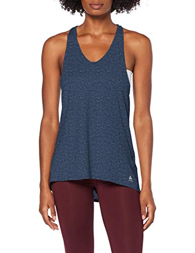 Odlo Lou - Camiseta de Tirantes para Mujer, Lou, Mujer, Color Blue Wing Teal Mélange, tamaño XS