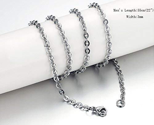 OIDEA - Collar para pareja Lovers de acero inoxidable con colgante de puzzle corazón I Love You romántico, regalo para pareja, boda, aniversario, color a elegir (1 par) plateado