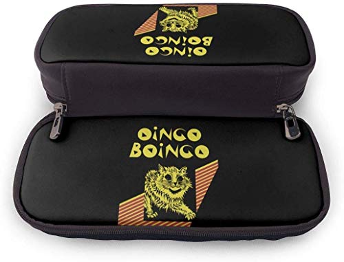 Oingo Boingo Cat Estuche de lápices Bolso de bolígrafo Bolso de maquillaje Bolsa de maquillaje para escuela Oficina Universidad