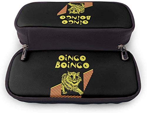 Oingo Boingo Cat Estuche para lápices Estuche para bolígrafos Estuche para lápices Estuche para maquillaje para escuela Oficina Universidad