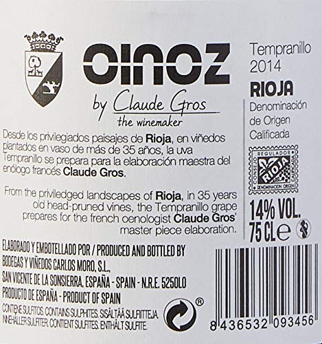 Oinoz by Claude Gros - 750 ML