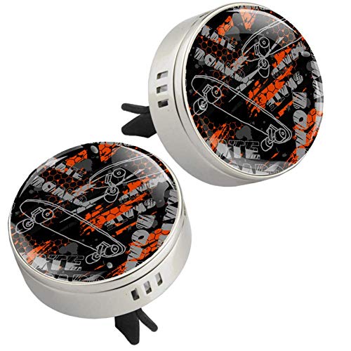 OKONE Cool Skate Slogans - Difusor de aceite esencial para aromaterapia, 2 unidades