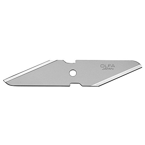 Olfa 322101 2 cuchillas de 98x18x1 mm para cúter CK-1 especial para madera, Set de 2 Piezas