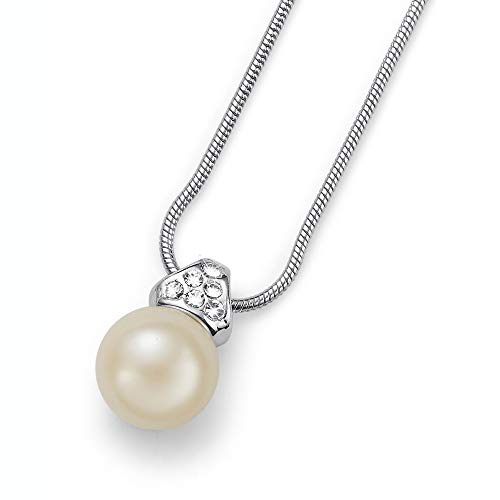 Oliver Weber Colgante Lucent creme rodio Cristales de Swarovski
