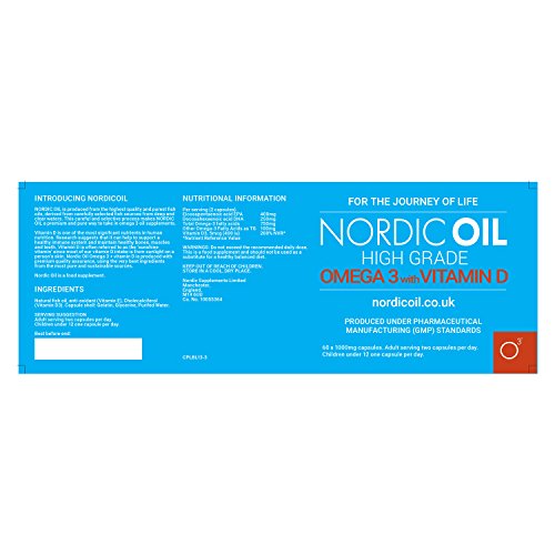 Omega 3 - Aceite de Pescado con Vitamina D 1000MG - 60 comprimidos