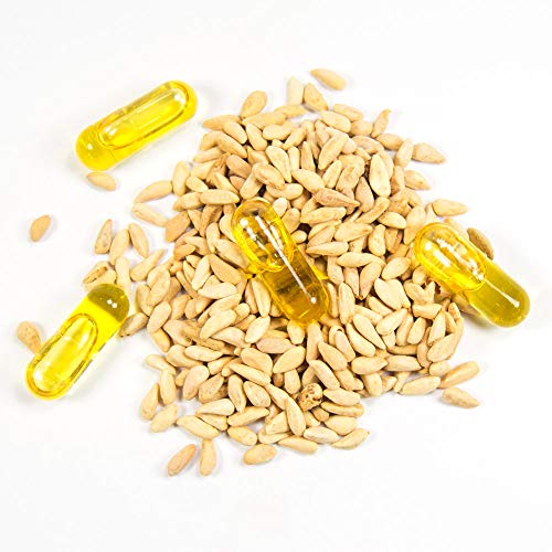 Omega 5 Ecológico de Vitalgrana - BIO - Antioxidante - Aceite de semilla de granada ecológica - Para el cuidado de la piel y el colesterol - Bote de 60 cápsulas