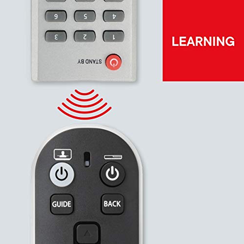 One For All URC6810 - Mando a Distancia Universal Zapper TV - Control Remoto Universal para 3 aparatos (TV, TDT, Audio) – Funciona con Todas Las Marcas – Negro