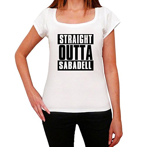 One in the City Straight Outta Sabadell, camiseta para mujer, straight outta camiseta, camiseta regalo