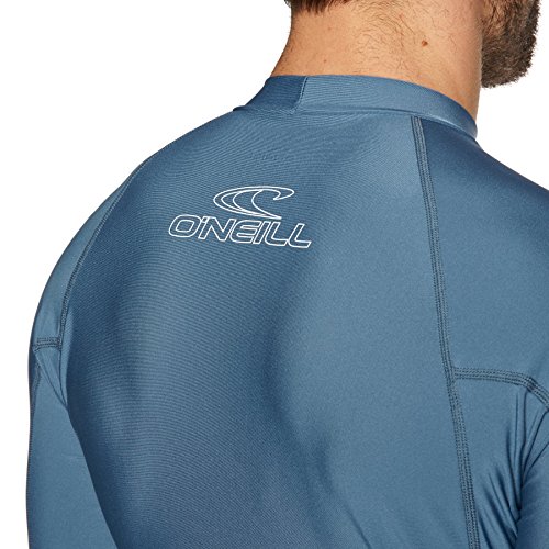 O'Neill 2018 Basic Skins Short Sleeve Crew Rash Vest Dusty Blue 3341 Sizes- - Small