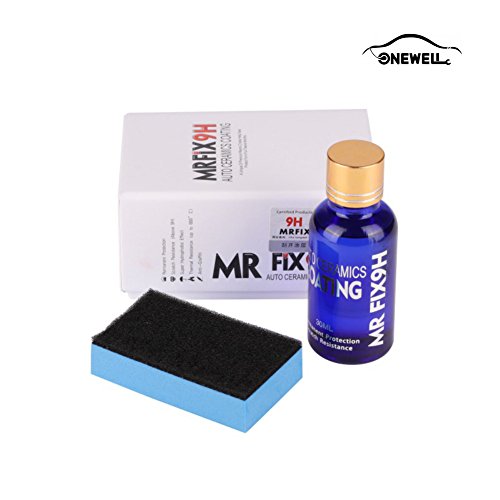 Onewell Kit de revestimiento de cerámica de alto brillo para coche, sellador de pintura para el cuidado exterior del coche, dureza 9H, 30 ml (1 unidad)