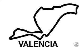 Online Design Valencia España Pegatina Circuito de Carreras Pista GP - Negro