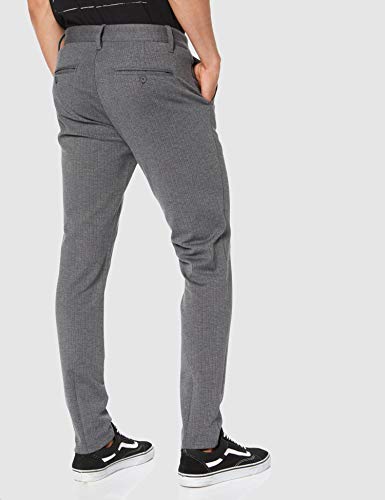 Only & Sons NOS Onsmark Pant Stripe Gw 3727 Noos Pantalones, Gris (Medium Grey Melange Medium Grey Melange), 44 /L34 (Talla del Fabricante: 30) para Hombre